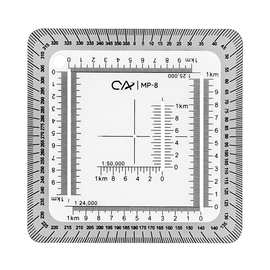 军事方块尺槽孔型MP-8方便携带学习培训部队比例坐标尺专用