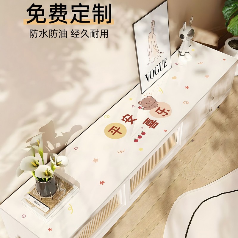 新款pvc家用桌垫防水防油卡通桌布轻奢高级感客厅桌面保护垫批发|undefined