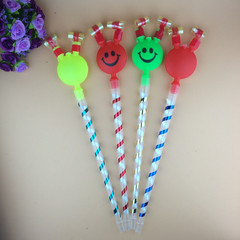 Large Long Rod Smiling Dragon Whistle Double Roll Small Toy Birthday Party Gift Kids Scooter Gift Wholesale