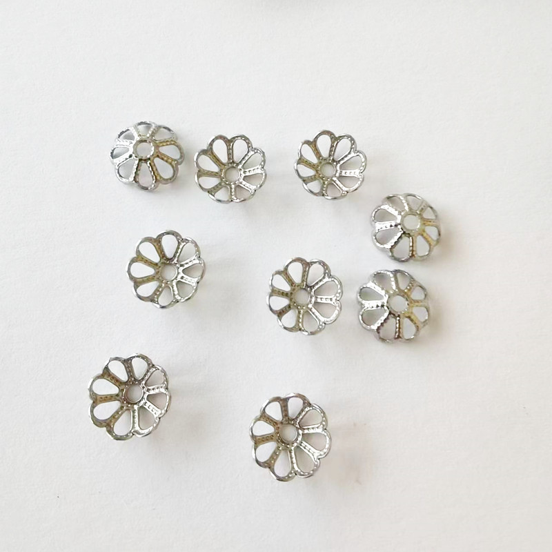 316ステンレス8穴花帽子花蓋花托ビーズdiy鋼部品