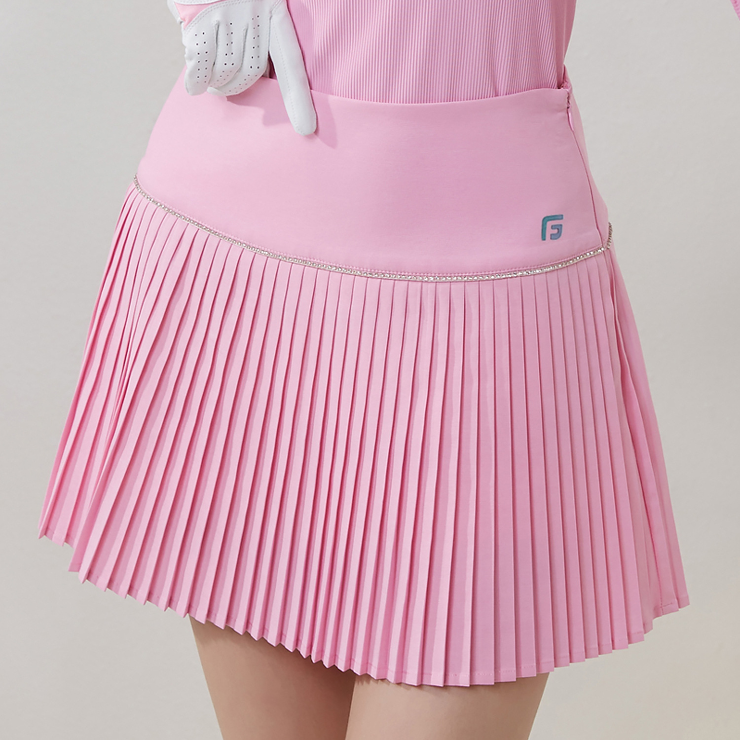 Spring and Autumn golf women's short skirt fashionable all-match outdoor leisure sports golf tennis women's short skirt