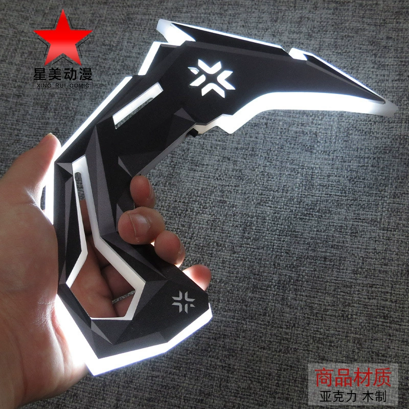 Game peripheral fearless contract VCT claw knife acrylic charging luminous cos toy collection ornament prop model