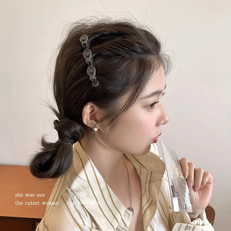 Pelo corto perm trenzado artefacto frente femenina lado Bangs horquilla rota princesa clip de pelo clip de pico de pato perezoso tocado