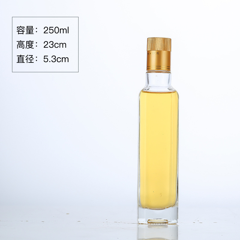 现货加厚山茶油玻璃瓶橄榄油瓶500ml亚麻籽油菜籽油瓶核桃油空瓶|undefined