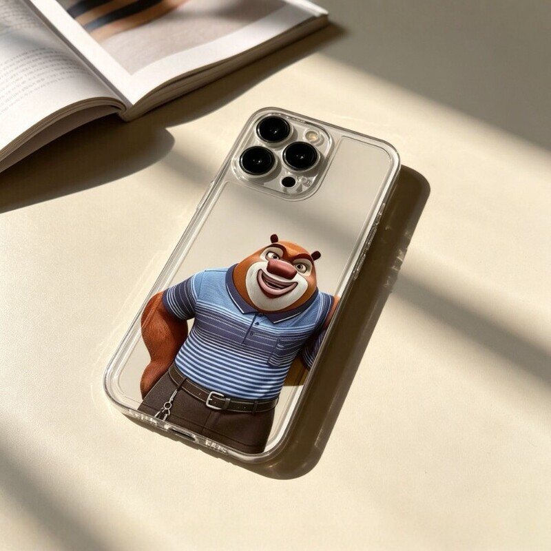 Mature Man Bear Big Bear 2 Transparent Phone Case Suitable for Apple 17p Funny 16pro Abstract 15/14pro Mature Man Bear Big Bear 2 Transparent Phone Case Suitable for Apple 17p Funny 16pro Abstract 15/14pro