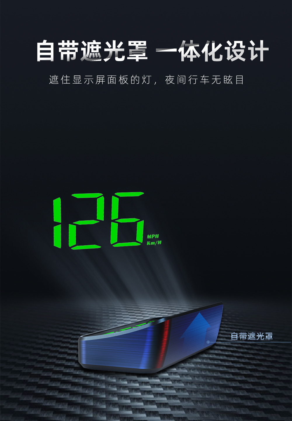 M2 New Universal Hud Head-Up Display Car Gps Speedometer Km/Mph High-Definition Display Display Manufacturer