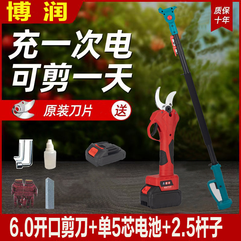 プロの国境を越えた電動剪定鋏、リチウム電池剪定鋏、庭の果樹の果実の枝はさみ、園芸の枝剪定電動工具|undefined