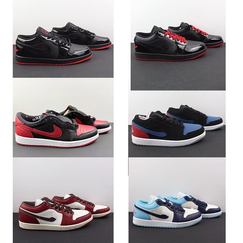 Cross-Border Aji Black and Red Top-Layer Leather Couple's Breathable and Wear-Resistant Low-Top Basketball Shoes, Men's and Women's Sports Shoes, Breathable Basketball Shoes Cross-Border Aji Black and Red Top-Layer Leather Couple's Breathable and Wear-Resistant Low-Top Basketball Shoes, Men's and Women's Sports Shoes, Breathable Basketball Shoes