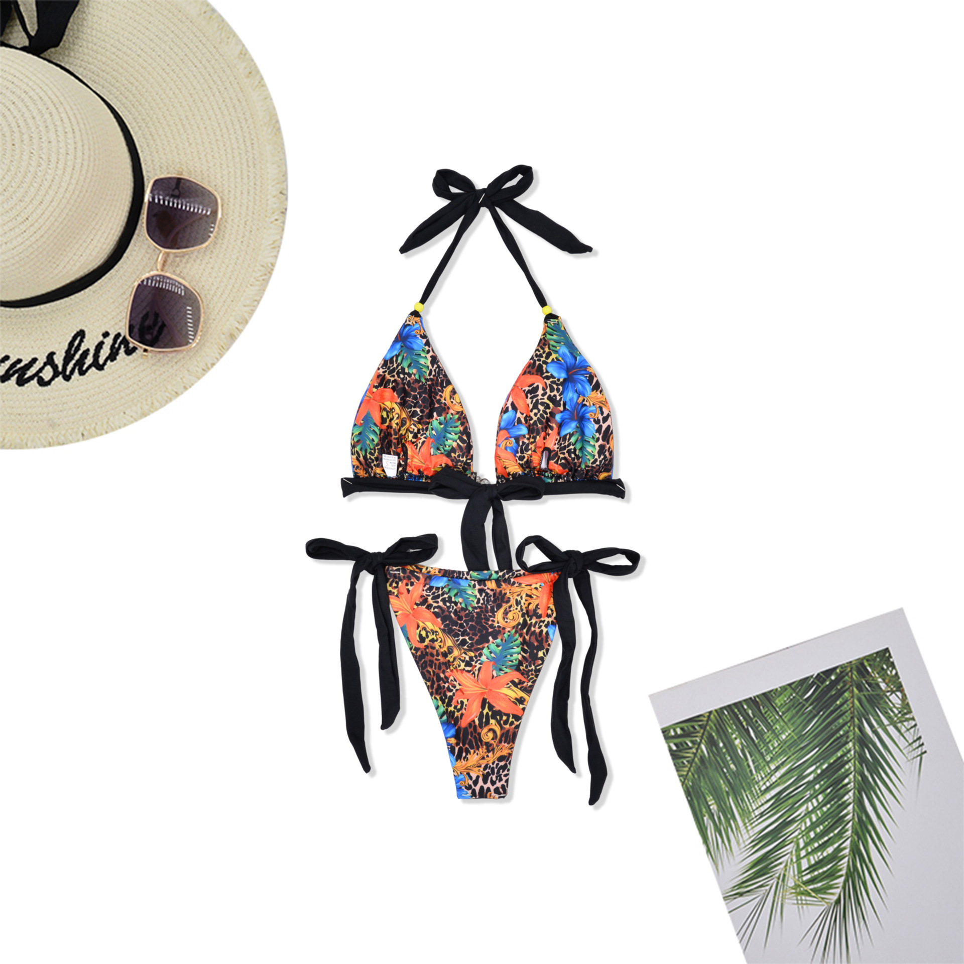 Sexy Zweiteiliger Bikini Set Damen Bügellos Badehose Badeanzug_voghion.com