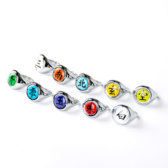 Ninja Anime Merchandise Xiaozhi Large Character Ring Ninja Ring Set Factory Wholesale
