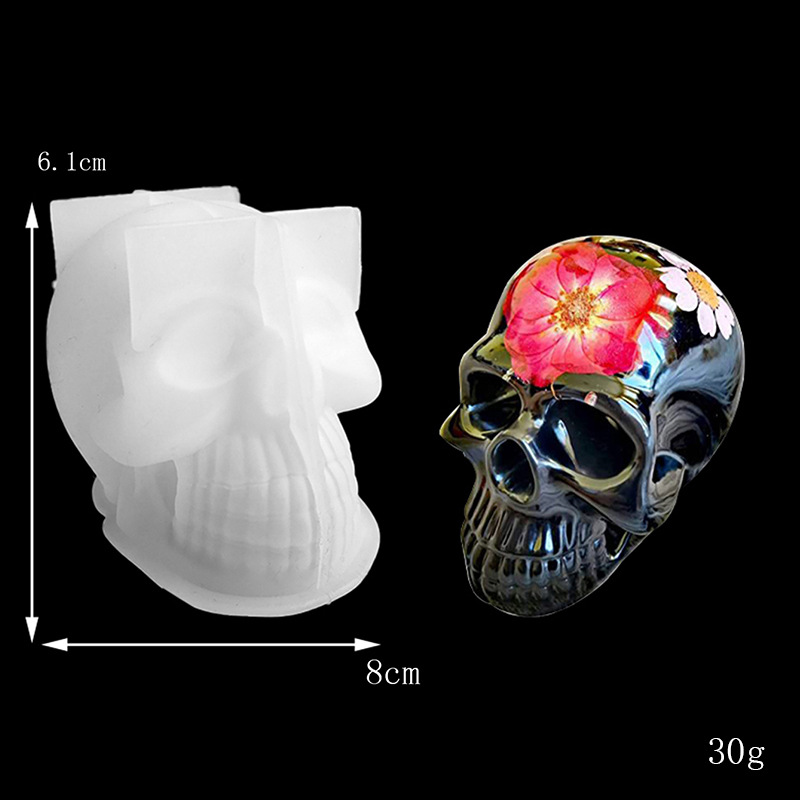 Kitchen Molds Kitchen and drinking utensils Halloween Casual Elegant Skull Silica Gel Kitchen Molds 1 Set