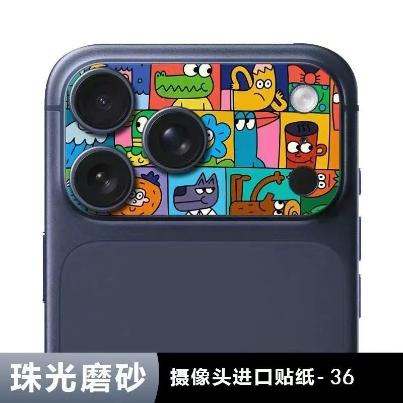 Яблоко, мультяшный объектив, совместимая защитная крышка для iPhone 17, матовый iPhone17 Pro, 17promax, iphone