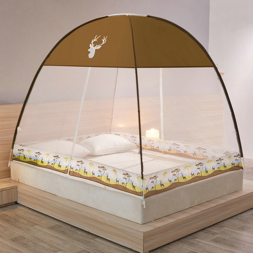 Mongolian Yurt Portable Mosquito Net 1.5m Bed with Dustproof Top 1.8m Bed Single and Double Household