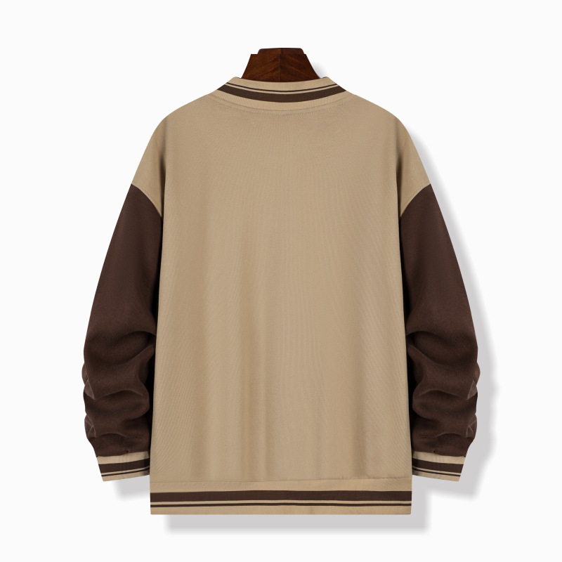 Silver Fox Velvet Drop-hombro uniforme de béisbol impreso LOGO empresa Otoño e Invierno actividad uniforme estudiante clase uniforme bordado Diseño DIY