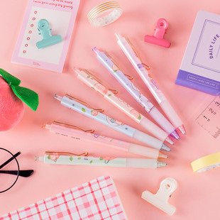 A wood forest cute Net Red automatic pencil 0.5 cartoon super cute push girl heart creative activity pencil