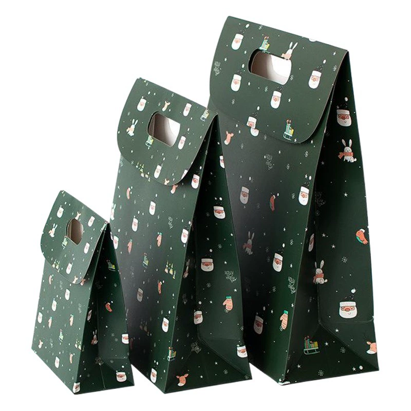 Senyu Leaf Рождественская Подарочная коробка Candy Box Подарочная сумка для конфет Портативный флип Ручная Подарочная коробка Сумка