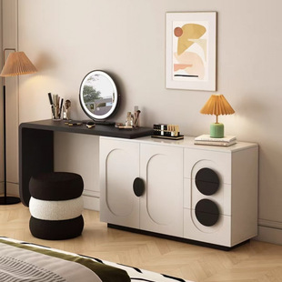 Italian Style Minimalist Dressing Table Storage Cabinet Integrated Cream Style Bedroom Modern Simple Designer High-end Makeup Table