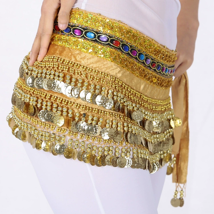 248 монет, цветной бриллиант, цепочка на талию для танца живота, сценический костюм, цепочка на талию, короткий поясной шарф, праздничный танцевальный поясной шарф, поясной шарф для практики