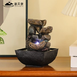 流水摆件;招财摆件;树脂工艺品