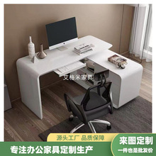 现代简约书桌多功能小户型伸缩办公桌家用转角烤漆写字台式电脑桌