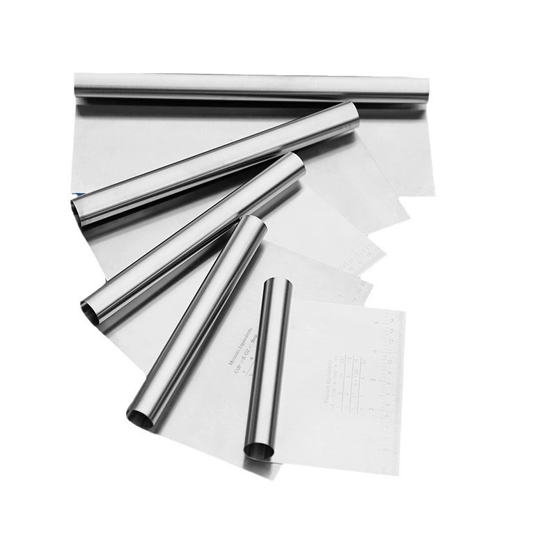Baking tools кремовый скребок из нержавеющей стали большой, средний и малый — 5 размеров, скребок для теста и лапши