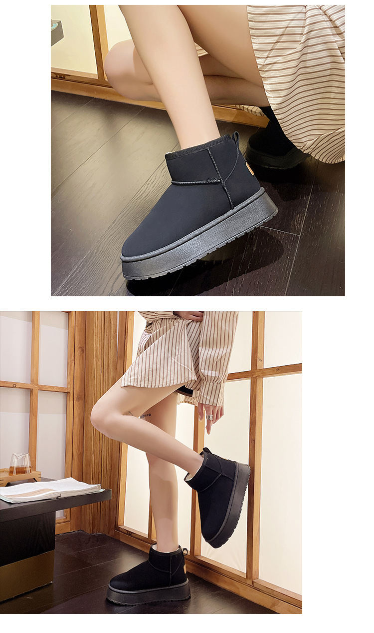 Talpă groasă, impermeabilitate sporită, cizme de zăpadă de mărime mare pentru femei în iarna 2023, noi, plușate, îngroșate și antiderapante_voghion.com