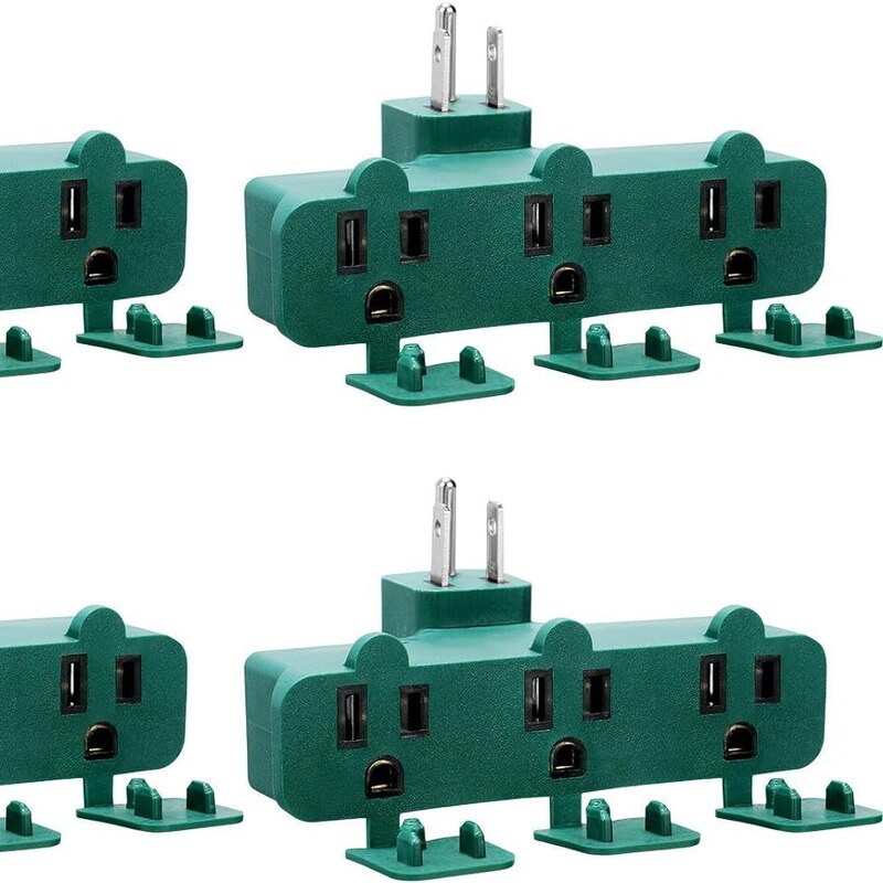 NEMA 5-15P to 5-15R Adapter Transfer Switch Adapter,