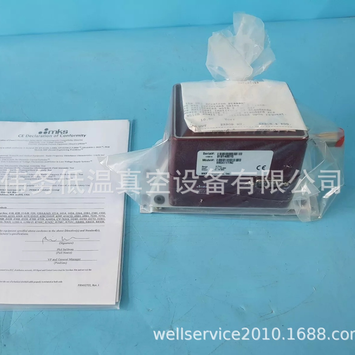 MKS 690A11TRC 10Torr Absolute Pressure Sensor 电容薄膜规