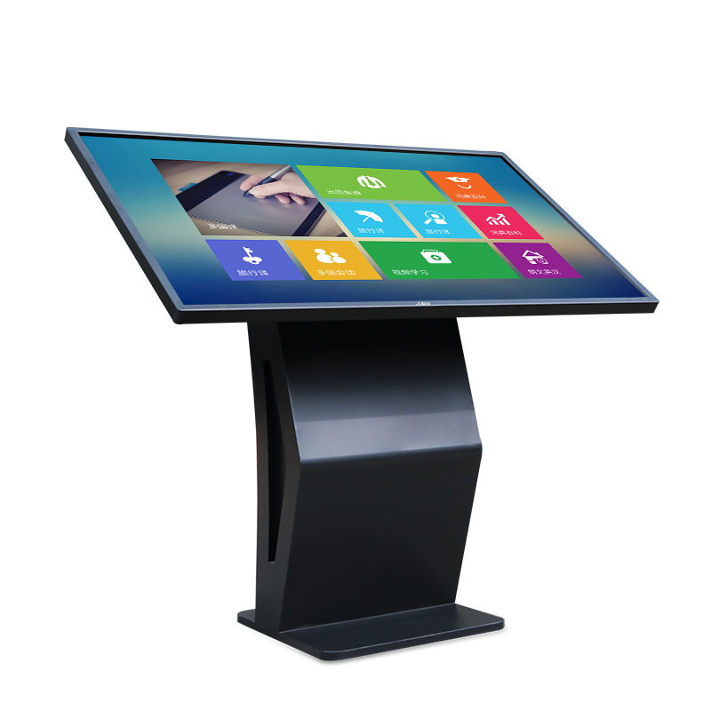 触摸屏广告机 多点触控查询一体机 K型网络显示屏 落地卧式广告机