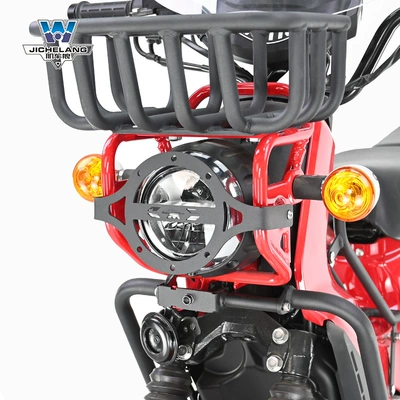 Motorcycle bumper baby beast CC110 bumper vegetable basket - large-lampshade-thickened-carbon-steel