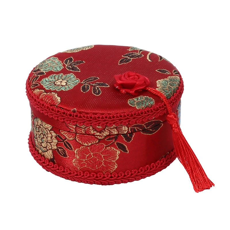 Свадебная игла-линивая коробка свадебная семейная игла-линивая сумка brocade атласная круглая коробка для хранения набор свадебное партнерство Дацян