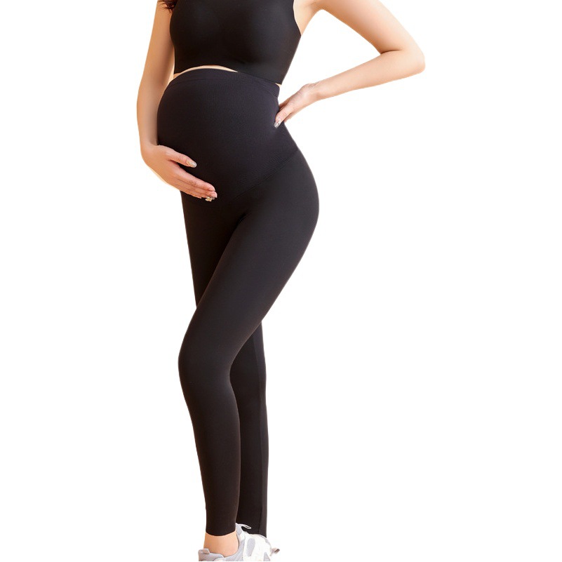Pantalones deportivos para mujeres embarazadas al por mayor, cintura alta para el vientre, pantalones de maternidad de talla grande, ropa de maternidad, pantalones de yoga para mujeres embarazadas