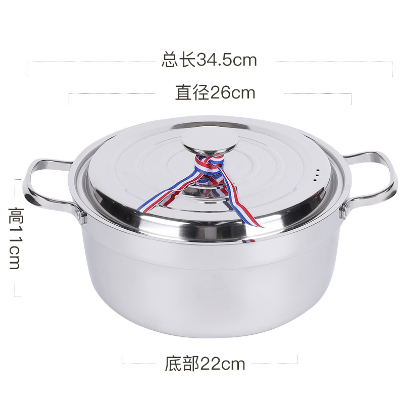 Nuevo conjunto transfronterizo de dos piezas de olla de cocción moderna simple casera antiadherente regalo de reunión anual al por mayor olla de cocción de sopa