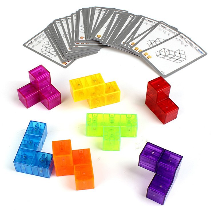 Juguete magnético transfronterizo cubo magnético transparente descompresión juguete variedad cubo montaje bloques de construcción juguete cubo magnético