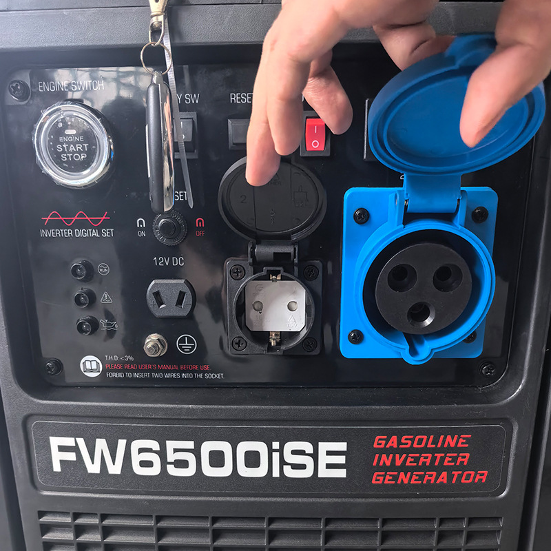 6kW 230V gasoline LPG dual-fuel silent inverter generator outdoor portable permanent magnet 50HZ