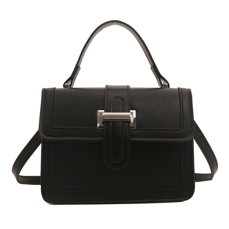 2024 primavera y verano nuevo estilo coreano bolso de mano mujer retro moda de un solo hombro pequeño bolso cuadrado estilo occidental contraste color bandolera