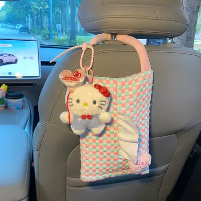 Creative Car Tissue Box with a Car tissue box/set - red-kt-balloon-pink-tissue-hanging-bag