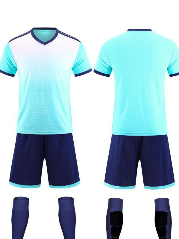 Traje de traje de fútbol al por mayor ropa deportiva de secado rápido para niños, juego de adultos, uniforme de equipo, ropa de entrenamiento, impresión 6201