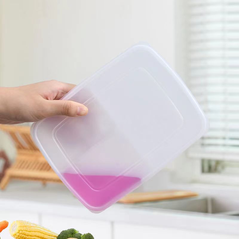 冷蔵庫収納ボックス、包装箱、食品グレードの密封食品、4コンパートメントの野菜準備冷蔵ファーストフードボックス、蓋付き|undefined