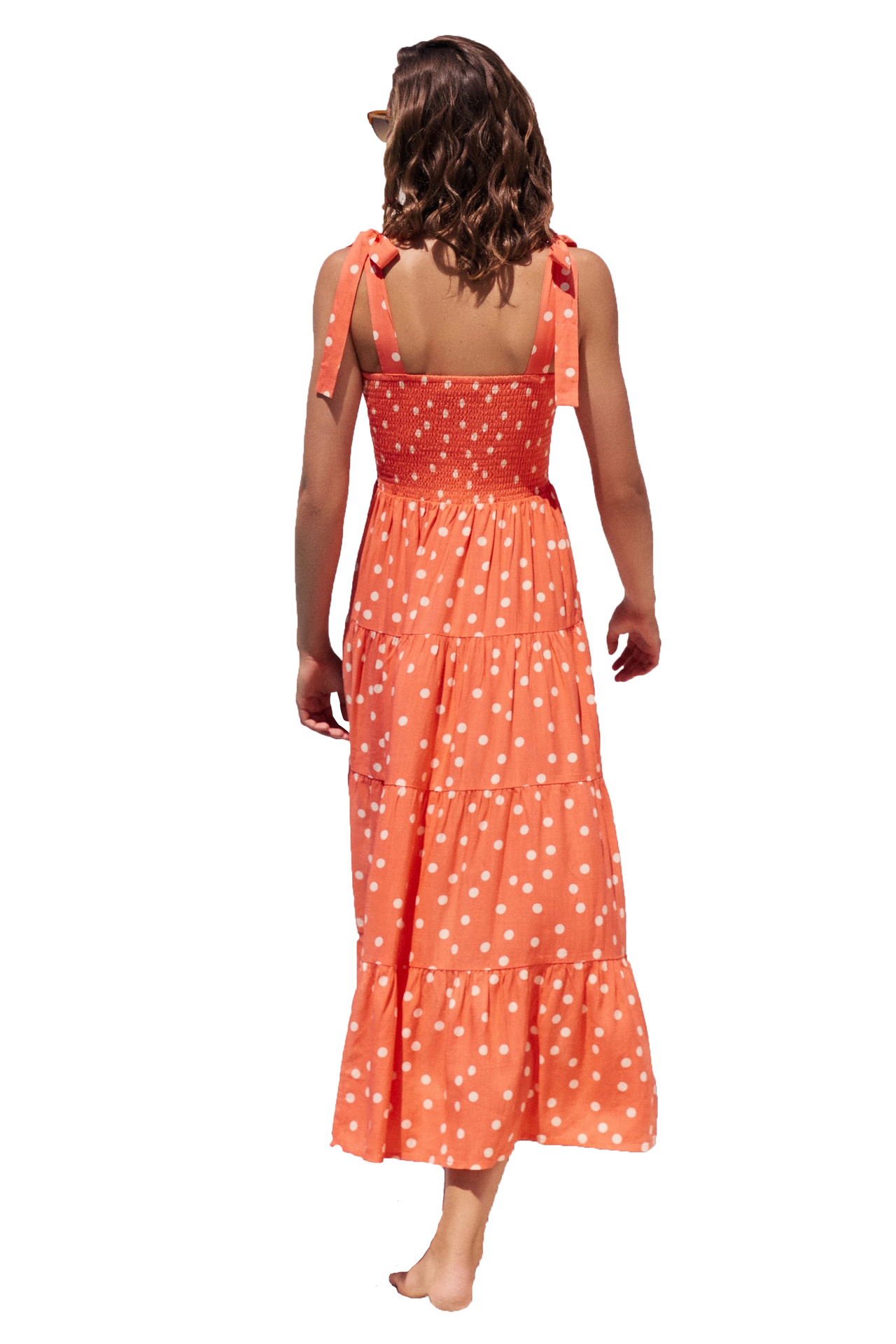 259g Weight Maxi Long Dress Dress Length Type Sleeveless Sleeve Length Regular Dress Dresses Type Regular Sleeve Sleeve Type Polyester Fabric Type High Waist Waist Line Daily Occasion Strap Neckline Regular Fit Fit Type Printing, Polka Dots Pattern Summer, Spring Season Women's Gender Elegant Style Wholesale Women's Elegant Printing Polka Dots Daily Strap Sleeveless Regular Dress 9