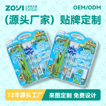 卡通恐龙礼盒礼品奖品小学生学习用品儿童铅笔logo文具套装定制