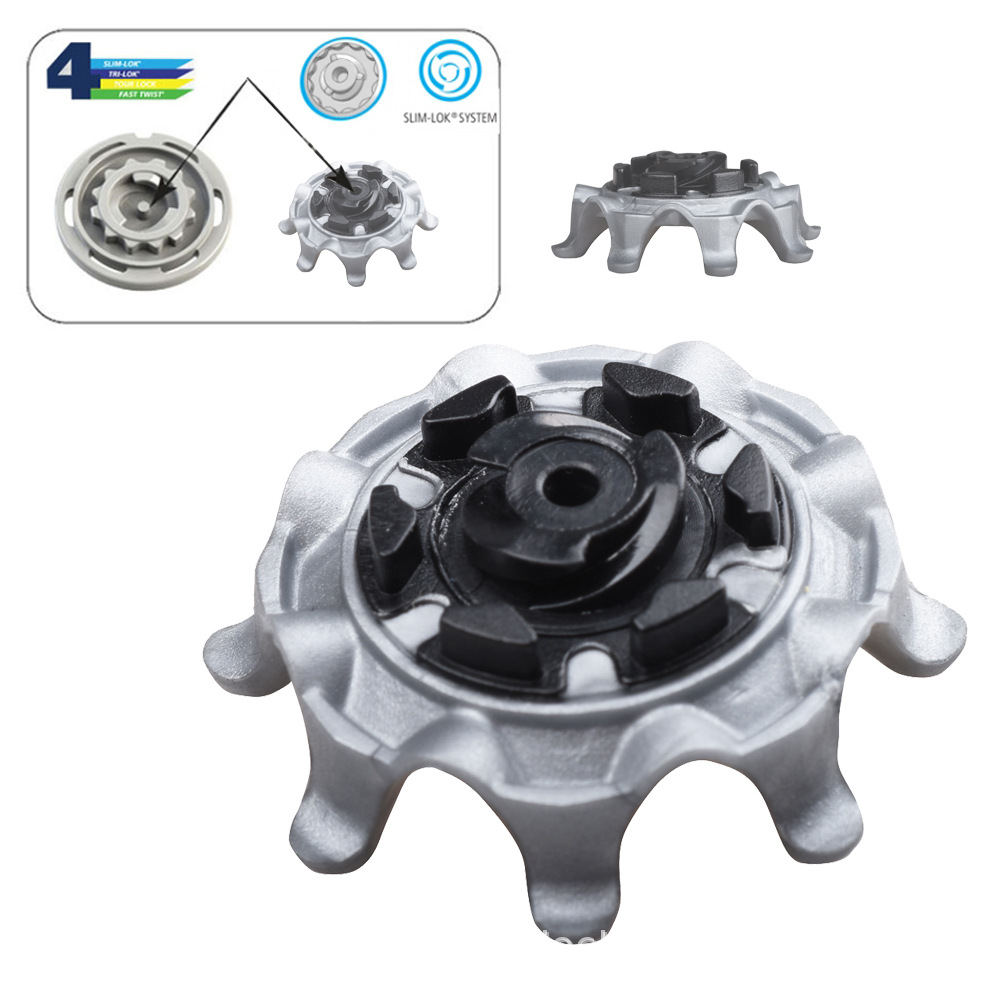 Picos de golf de Venta caliente transfronterizos picos de eliminación de rotación rápida con agujeros picos accesorios de zapatos de golf