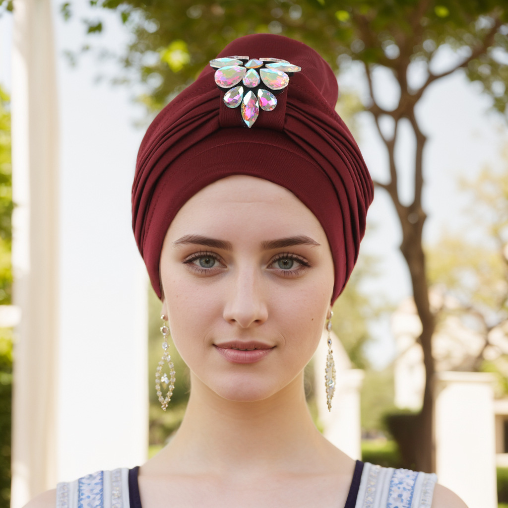 Chapeau musulman Espace musulman laminé foret froissé laminé chapeau africain chapeau indien_voghion.com