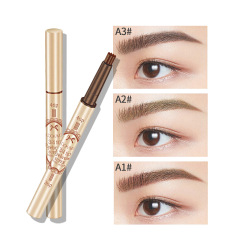 LOOKAVE three-dimensional 3/4 split two-in-one automatic makeup long-lasting color novice rotating eyebrow pencil #LK38E