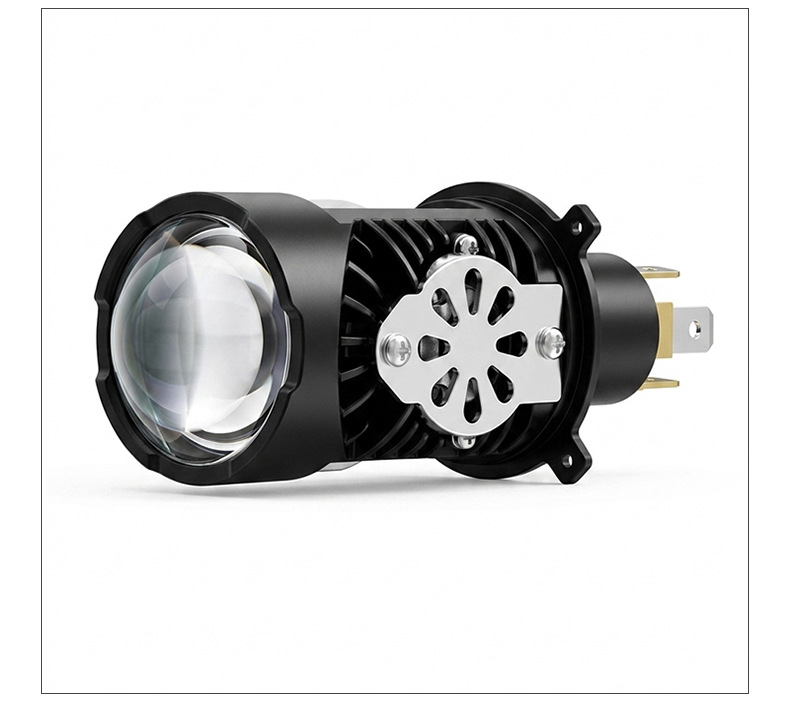 Motorcycle Led Headlight H4 Lens with Integrated High and Low Beam 24W Super Bright 10-80V Universal Modified Headlight