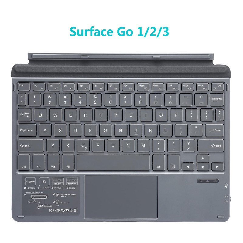For Microsoft surface Bluetooth keyboard Surface go/go2/go3 touch keyboard magnetic two-in-one