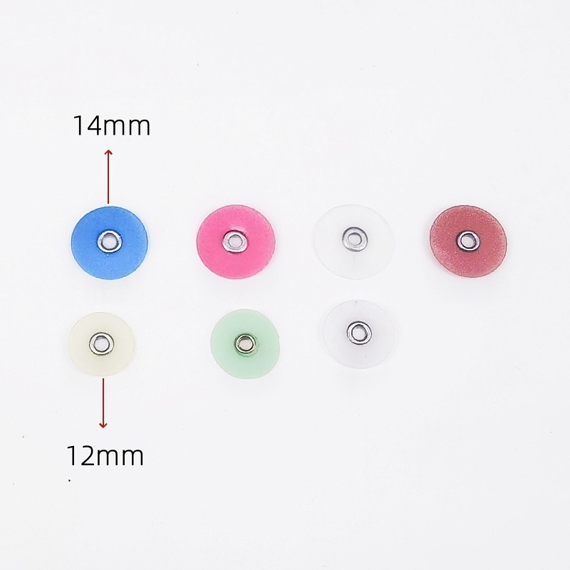 歯科用消耗品 研磨ディスク 研磨ディスクキャップ付き 歯科材料 12mmおよび14mm 研磨ツール 1袋あたり40個|undefined
