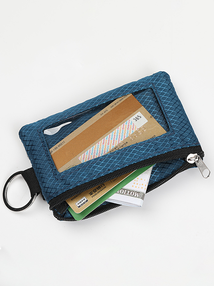 Unisex Solid Color Polyester Zipper Wallets display picture 4