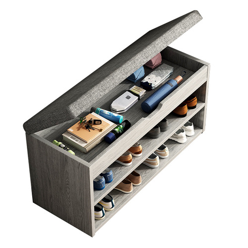 Shoe-changing stool and shoe cabinet integrated into the home, soft bag, multi-functional storage, shoe-changing stool, integrated living room small stool