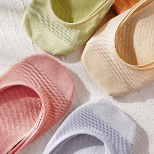 New Half Socks Spring and Summer Mesh Garter Socks for Women in Stock Wholesale Breathable Thin Straps High Heels Invisible Socks That Do Not Fall Off